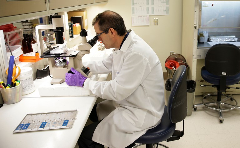 The CDC is providing $67 million to state health departments and to create seven regional labs that will specialize in detecting and identifying superbug threats. (AP Photo/Ted S. Warren)