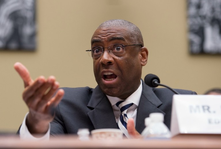 Danny Harris, the Education Department's chief information officer, gave a government contract to a friend's company, improperly worked with two subordinates on a side business and failed to pay taxes on the profits earned for that side business. (AP Photo)