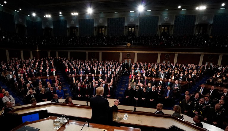 A House Democrat argues that the State of the Union address has become an exercise in unfulfilled promises. (Jim Bourg/Pool via AP)