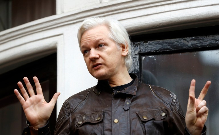 The WikiLeaks founder called it a constitutional violation.