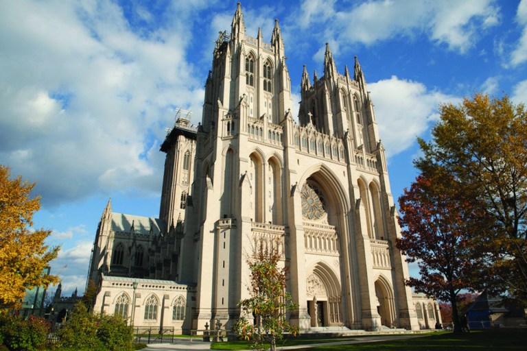 A view of the National Cathedral.