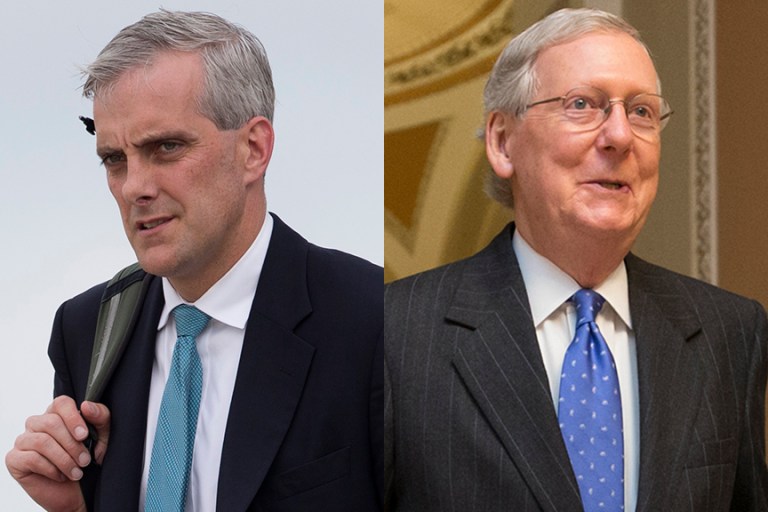 White House Chief of Staff Denis McDonough and Senate Majority Leader Mitch McConnell have different hopes for the State of the Union address. (AP file photos)