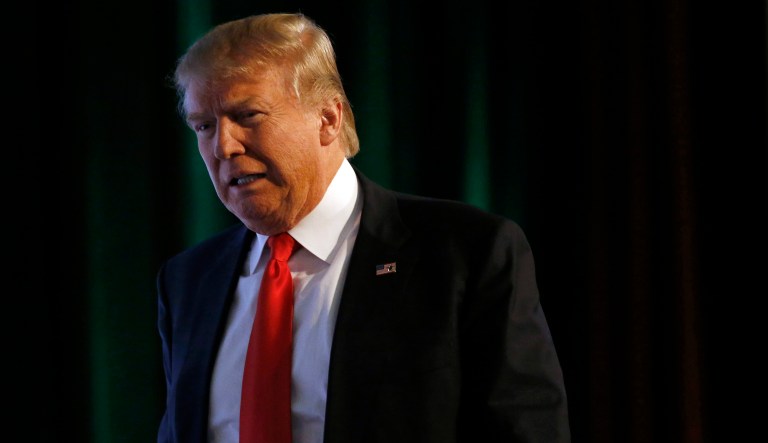 White House press secretary Sarah Sanders said in a statement Trump has spoken with his staff multiple times on Sunday to get updates on negotiations to reopen the federal government. (AP Photo/Patrick Semansky)