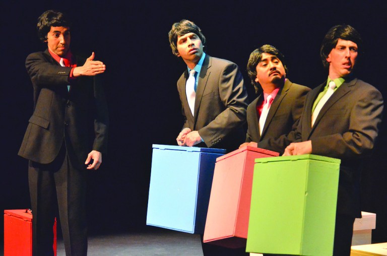 Courtesy of Mauricio Cuevas
Alex Lopez-Montanez, left, Alex Alburqueque, Jerry Daniel and Juan Bianchi star in 