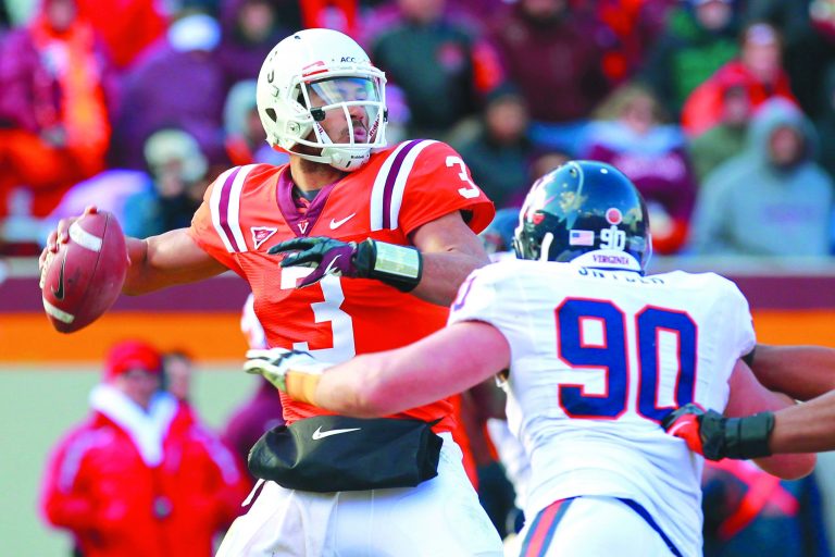 Geoff Burke/Getty Images
Logan Thomas threw for 129 yards and a touchdown and ran for 89 and another score in Virginia Tech's win over Virginia.