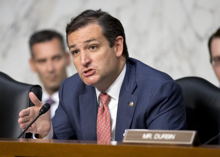 Sen. Ted Cruz, R-Texas, took a leaf from Obama's playbook on Syria when confronted with creating a civil war within the Republican party on Obamacare and the debt limit, saying he knew he never had enough votes in the Senate, vowing to fight on regardless, and urging Republicans in the Senate to filibuster the bill he insisted be passed.(AP Photo/J. Scott Applewhite, File)