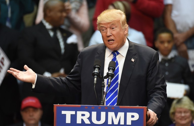 Republican presidential candidate Donald Trump says he will inspire more voters to turn out and vote Republican. (AP Photo/Rainier Ehrhardt)