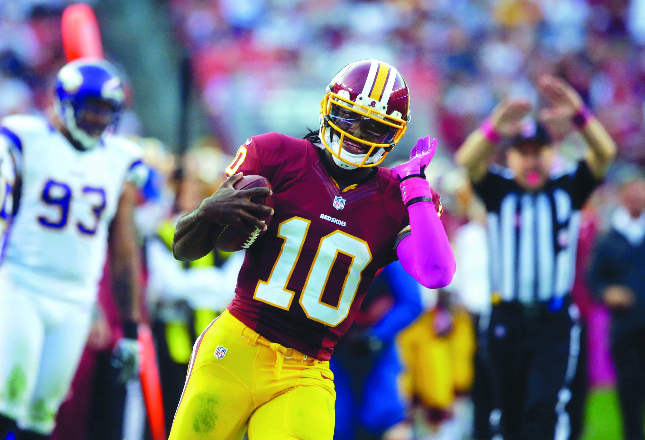 Rick Snider: Redskins’ RG3 starting to use his head