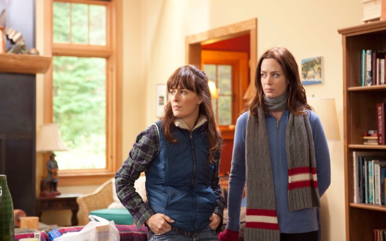   This film image released by IFC Films shows Rosemarie DeWitt, left, and Emily Blunt in a scene from 