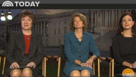 On Today, Sens. Susan Collins, Lisa Murkowski and Kelly Ayotte.