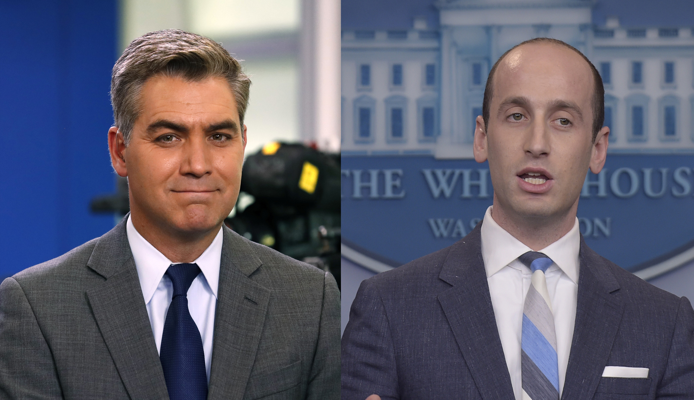 White House jokes Jim Acosta should wish Stephen Miller a happy birthday