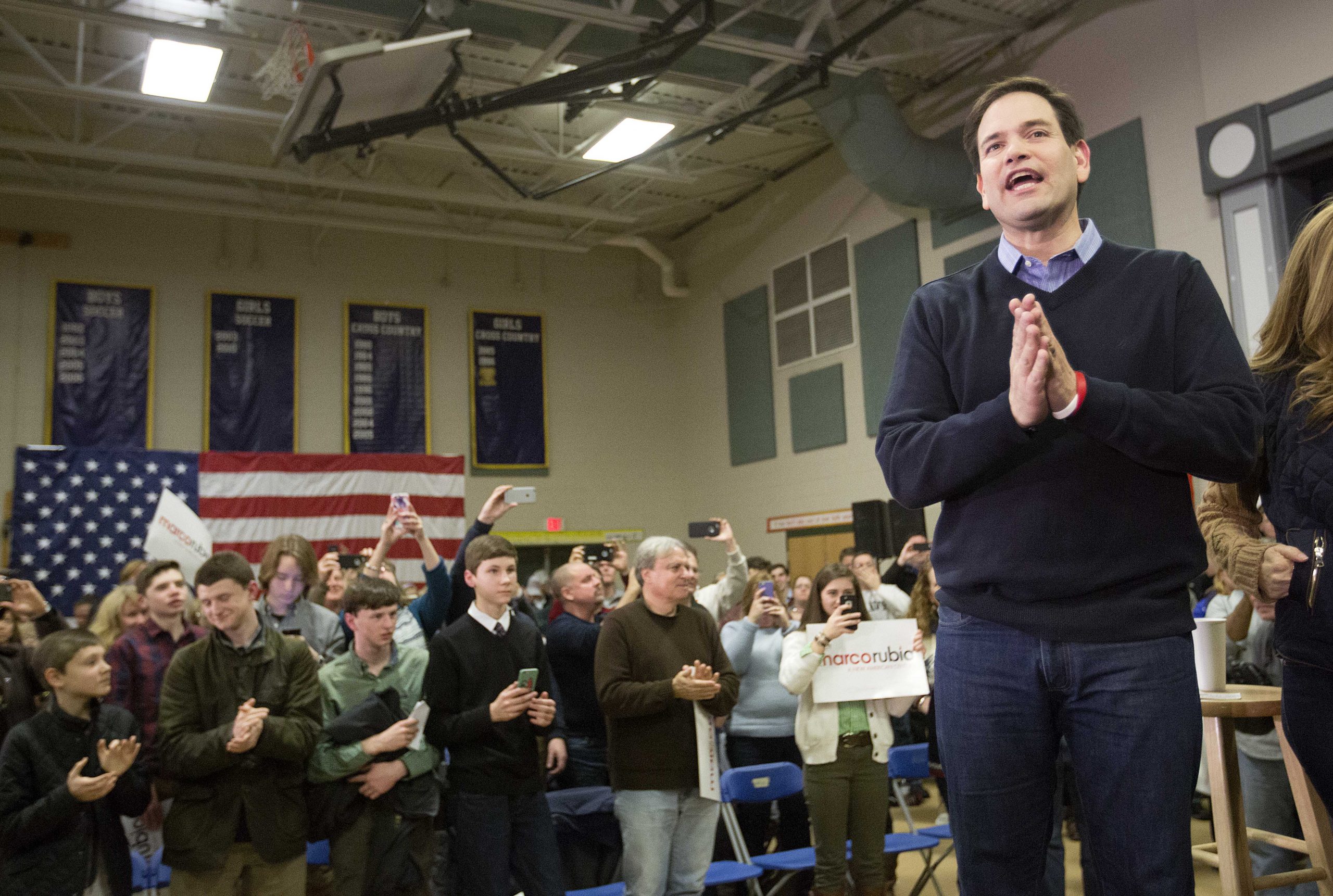 Marco Rubio looks for strong New Hampshire finish