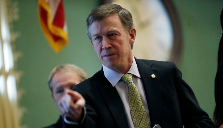 Gov. John Hickenlooper said there are a 
