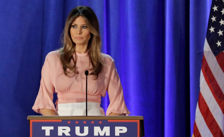 Melania Trump said Thursday she would become an 