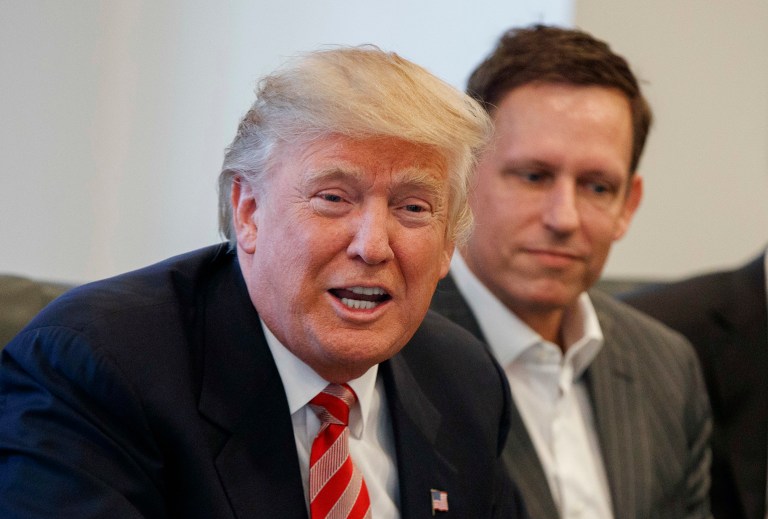 President Trump has hired Michael Kratsios, former chief of staff at billionaire Peter Thiel's company, to work as deputy chief technology officer with the White House Office of Science or Technology, according to multiple reports. (AP Photo/Evan Vucci, File)