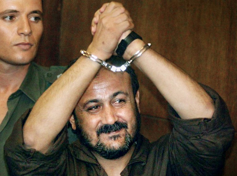 Marwan Barghouti was found guilty of at least five separate murders and organizing a failed car bombing attempt. (AP Photo/Brennan Linsley)