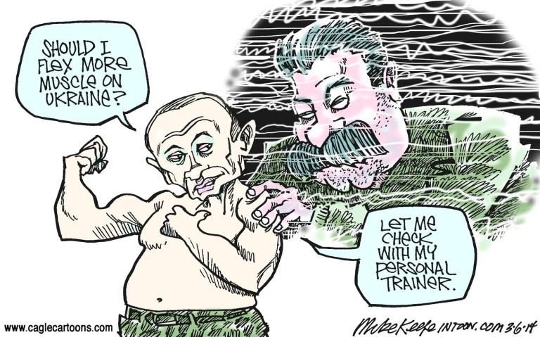 Editorial cartoon: Personal trainer