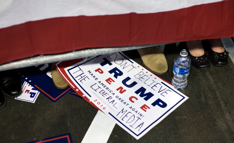 With about 48 hours until election day, former Hillary Clinton's campaign and Democrats are stepping up their efforts in Pennsylvania as Donald Trump's campaign makes a late charge for the state's coveted 20 electoral votes. (AP Photo/ Evan Vucci)