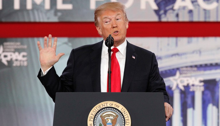 President Trump said, 