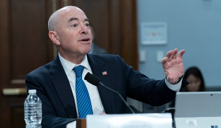 Secretary of Homeland Security Alejandro Mayorkas. 
