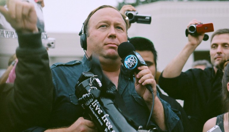 Twitter sanctions Alex Jones for video asking supporters to ready ‘battle rifles’ against media