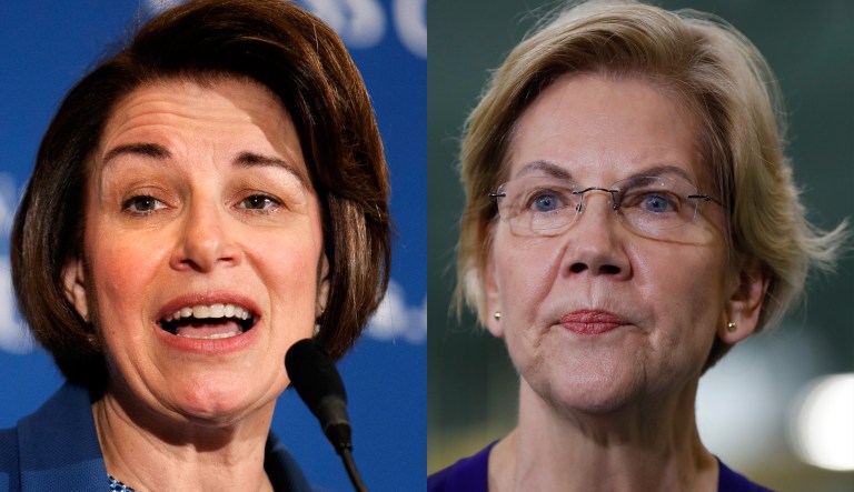Amy Klobuchar, Elizabeth Warren.