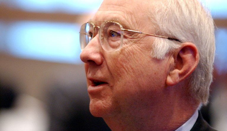 Vice-Chairman of UBS Investment Bank, USA, Phil Gramm participates in a panel discussion 'USA in the World 2020: Still Number One?' at the World Economic Forum in Davos, Switzerland, Friday Jan. 28, 2005.