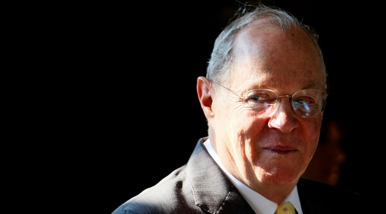 Supreme Court Justice Anthony Kennedy announced his retirement on Wednesday. Republicans believe his decision could save their majorities. (AP Photo/Charles Dharapak)
