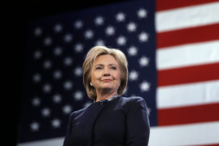 Democratic presidential candidate Hillary Clinton is introduced during a campaign stop Friday, Jan. 22, 2016, in Rochester, N.H.