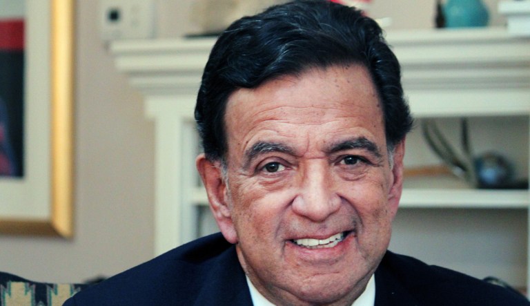 Former New Mexico Gov. Bill Richardson poses for a photograph in his office in Santa Fe, N.M.