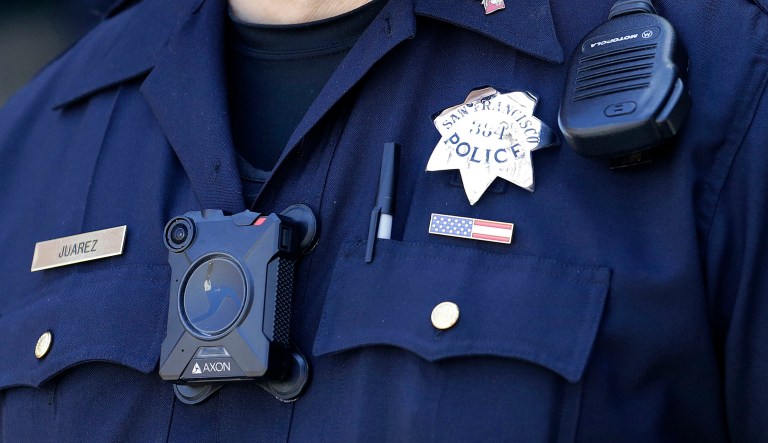 May 13, 2017 photo, San Francisco Police officer Joe Juarez.