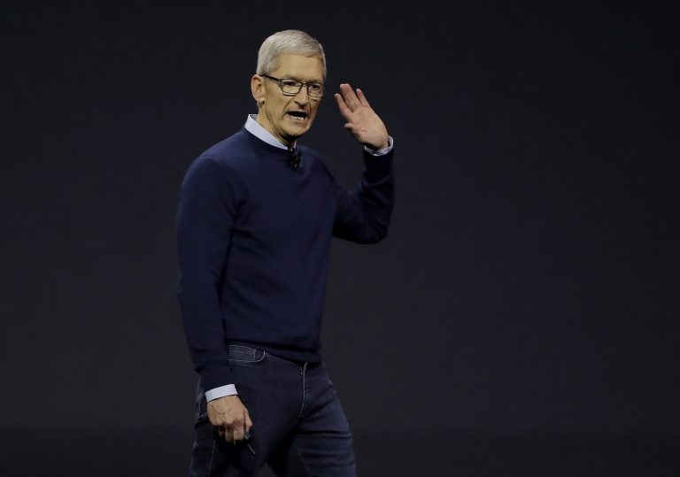 Apple CEO Tim Cook speaks during an announcement of new products at the Apple Worldwide Developers Conference in San Jose, Calif., Monday, June 5, 2017.