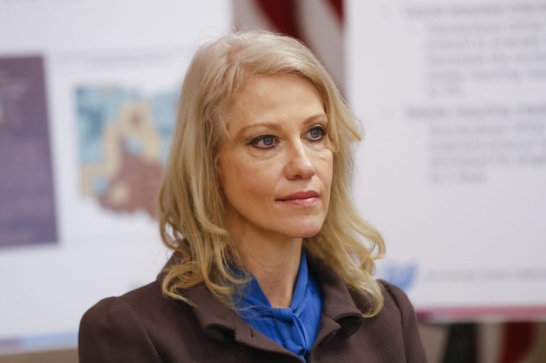 Kellyanne Conway appears at an event.