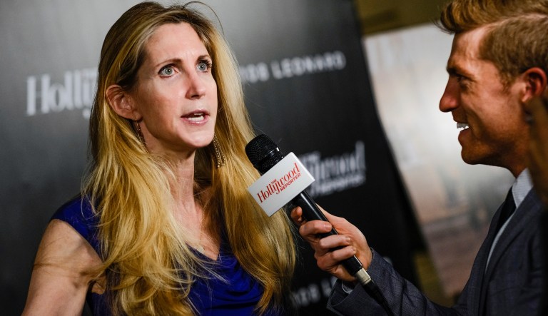 Ann Coulter attends The Hollywood Reporter's annual 35 Most Powerful People in Media event at The Pool on Thursday, April 12, 2018, in New York.