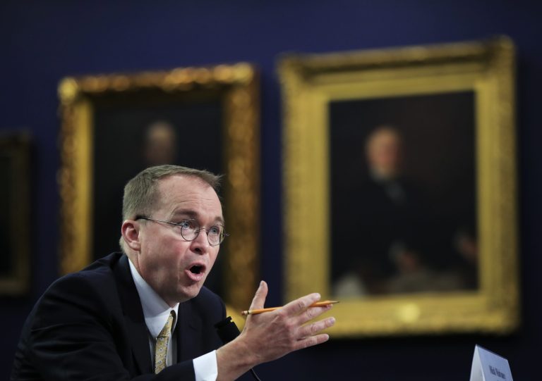 Office of Management and Budget Director Mick Mulvaney testifies before a House Appropriations Committee hearing on Capitol Hill in Washington, Wednesday, April 18, 2018.