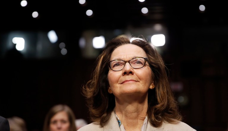 President Trump's nominee for CIA director, Gina Haspel,  is seated for a confirmation hearing of the Senate Intelligence Committee on Capitol Hill Wednesday in Washington, D.C.