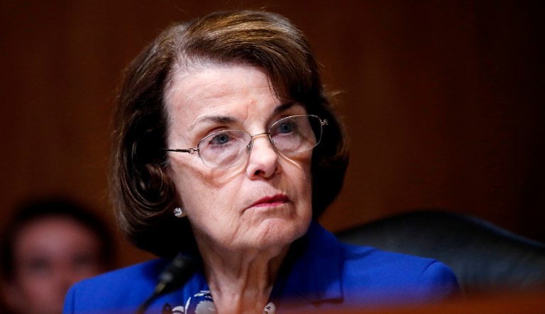 Sen. Dianne Feinstein, D-Calif., listens during a hearing on Capitol HIll in Washington, D.C.