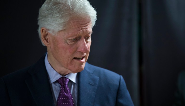 Former President Bill Clinton, arrives for an event to promote his new novel with author James Patterson, "The President is Missing," Tuesday, June 5, 2018, in New York.