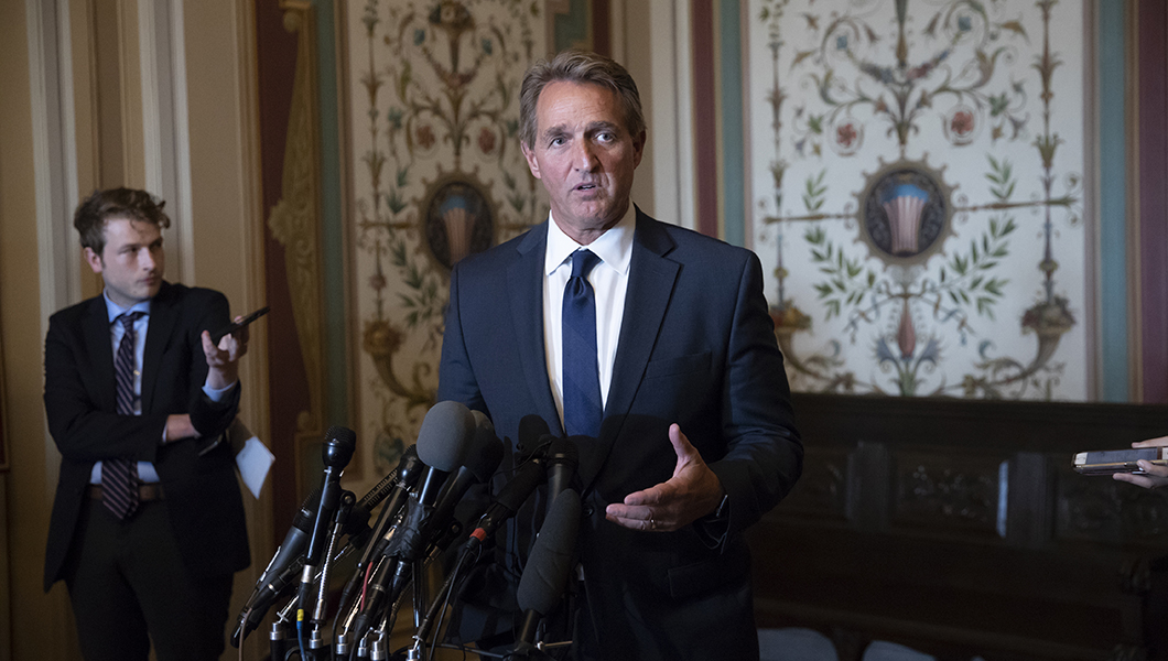 Jeff Flake says Senate will vote on resolution opposing Trump’s tariffs
