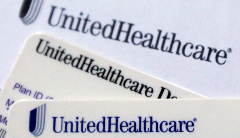 In this June 15, 2018, photo, UnitedHealthcare cards and forms are shown in Doral, Fla.
