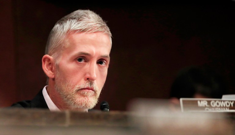 House Committee on the Judiciary and House Committee on Oversight and Government Reform Chair Rep. Trey Gowdy, R-S.C. listens during a hearing in D.C.
