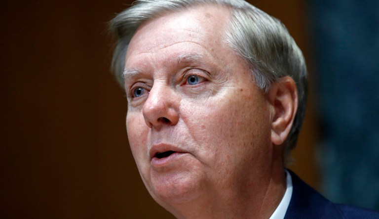 Chair Sen. Lindsey Graham, R-S.C., makes opening remarks at a Senate Appropriations subcommittee hearing with testimony from Secretary of State Mike Pompeo about the FY'19 budget, Wednesday, June 27, 2018, on Capitol Hill in Washington.