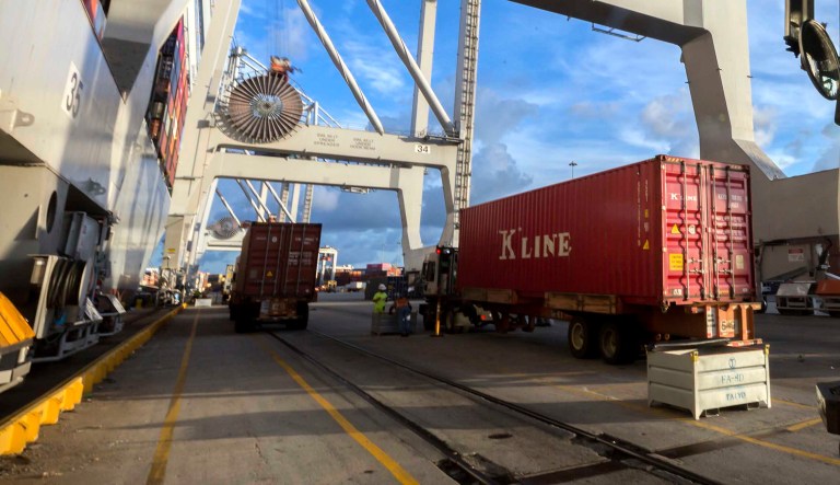 Various shipping crates are pictured.