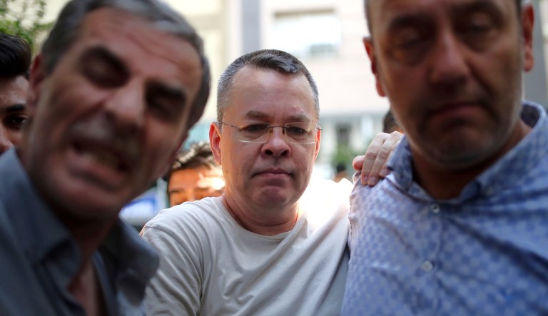 Andrew Craig Brunson, an evangelical pastor from Black Mountain, N.C., appears in Izmir, Turkey.