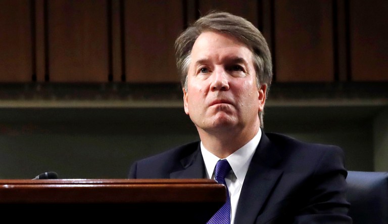 Supreme Court nominee Brett Kavanaugh listens to a statement from Sen. John Kennedy, R-La., during the Senate Judiciary Committee confirmation hearing in Washington, D.C.