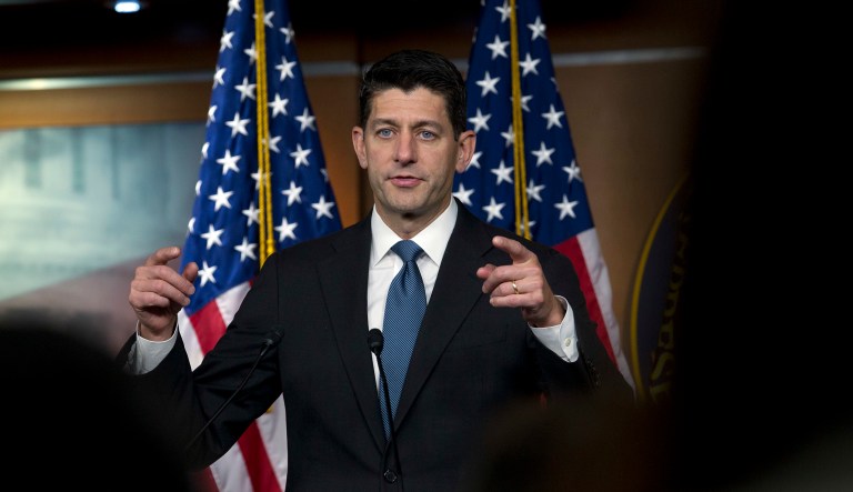 Speaker of the House Paul Ryan, R-Wis. speaks during his weekly news conference on Capitol Hill, Thursday, Sept. 6, 2018, in Washington.