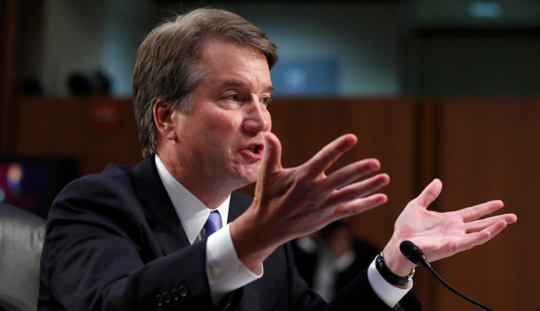 President Trump's Supreme Court nominee, Brett Kavanaugh, testifies before the Senate Judiciary Committee on Capitol Hill in Washington, Sept. 6, 2018.