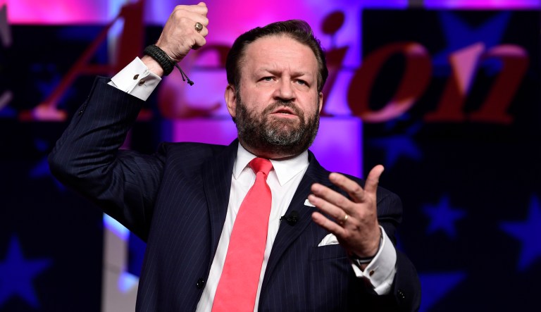 Former Trump aide Sebastian Gorka speaks at the 2018 Values Voter Summit in Washington, Saturday, Sept. 22, 2018. 