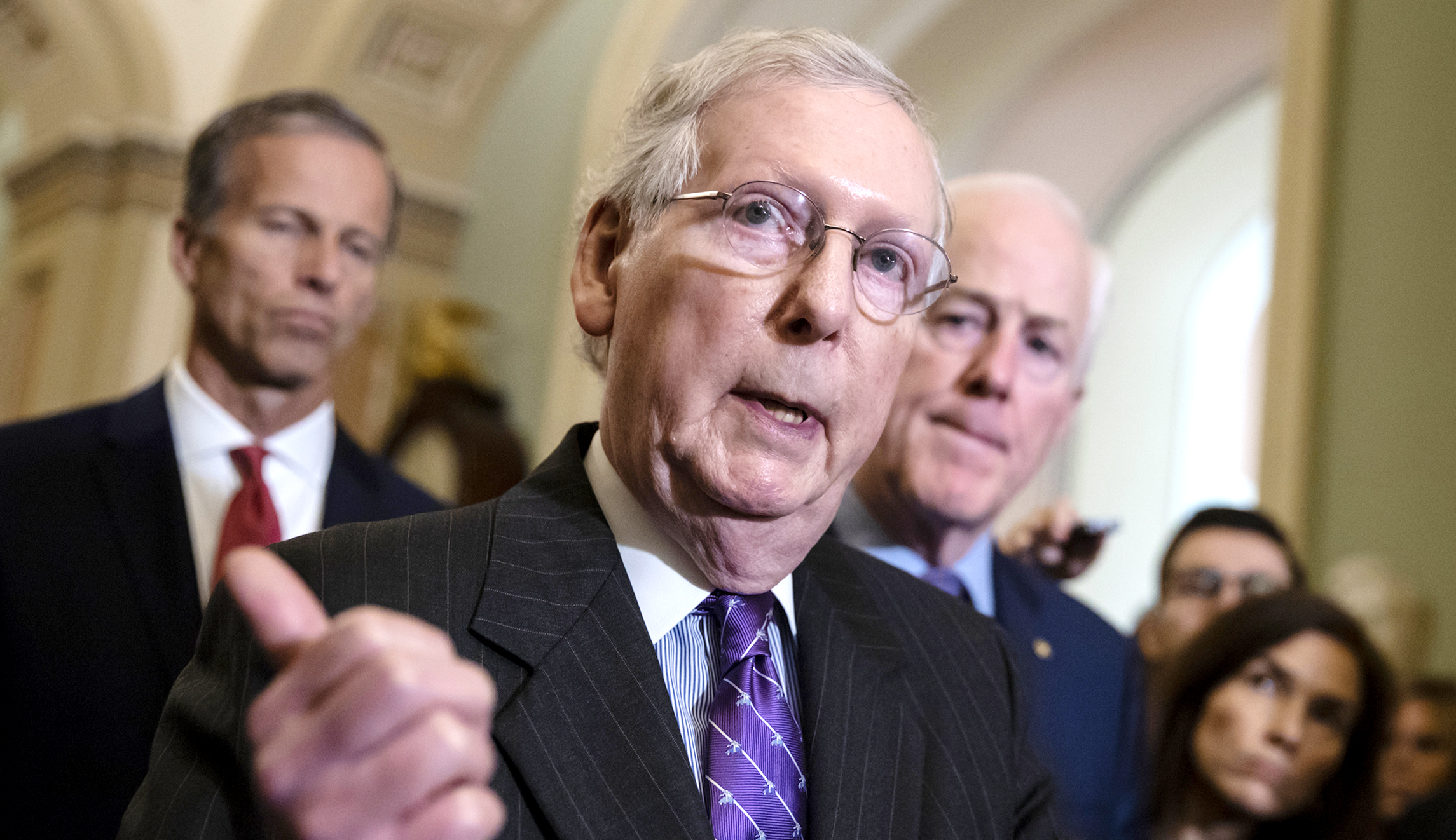 McConnell blames Democrats for Trump’s border emergency
