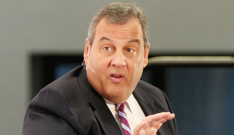 Chris Christie participates in the "Chris Christie Town Hall" at Politicon in Los Angeles.